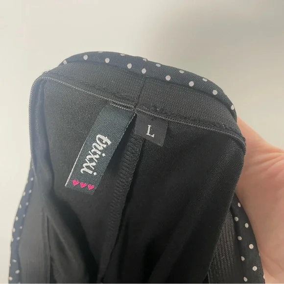 Trixxi Y2K Polka Dot Strapless Asymmetrical Tank Size L - Picture 8 of 9